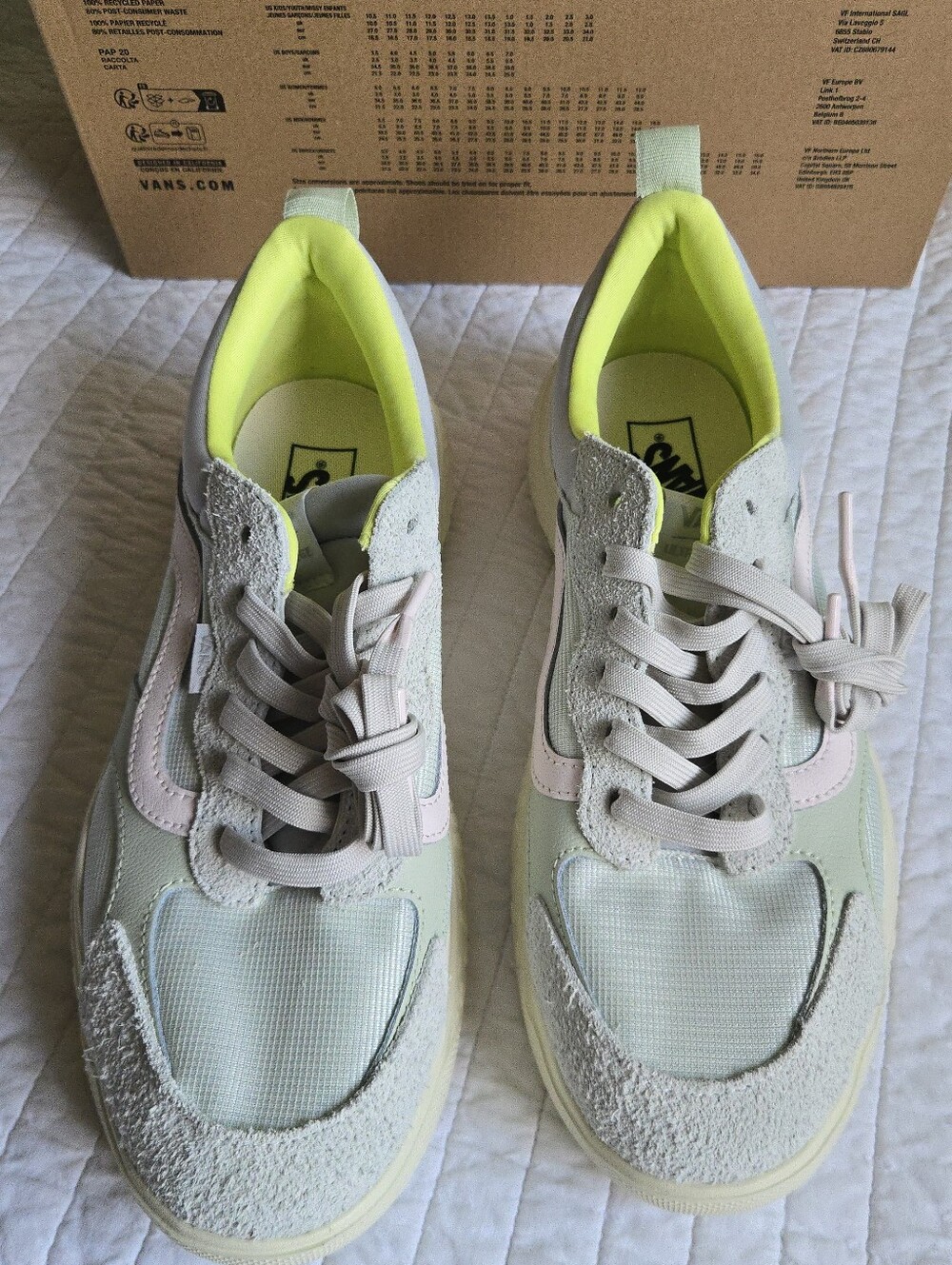 Vans Ultrarange Neo Vr3 Men Size 11.5 Yellow Cream Comfy Light 052026 - Picture 2 of 9